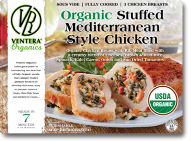 Organic Stuffed Mediterranean Chicken